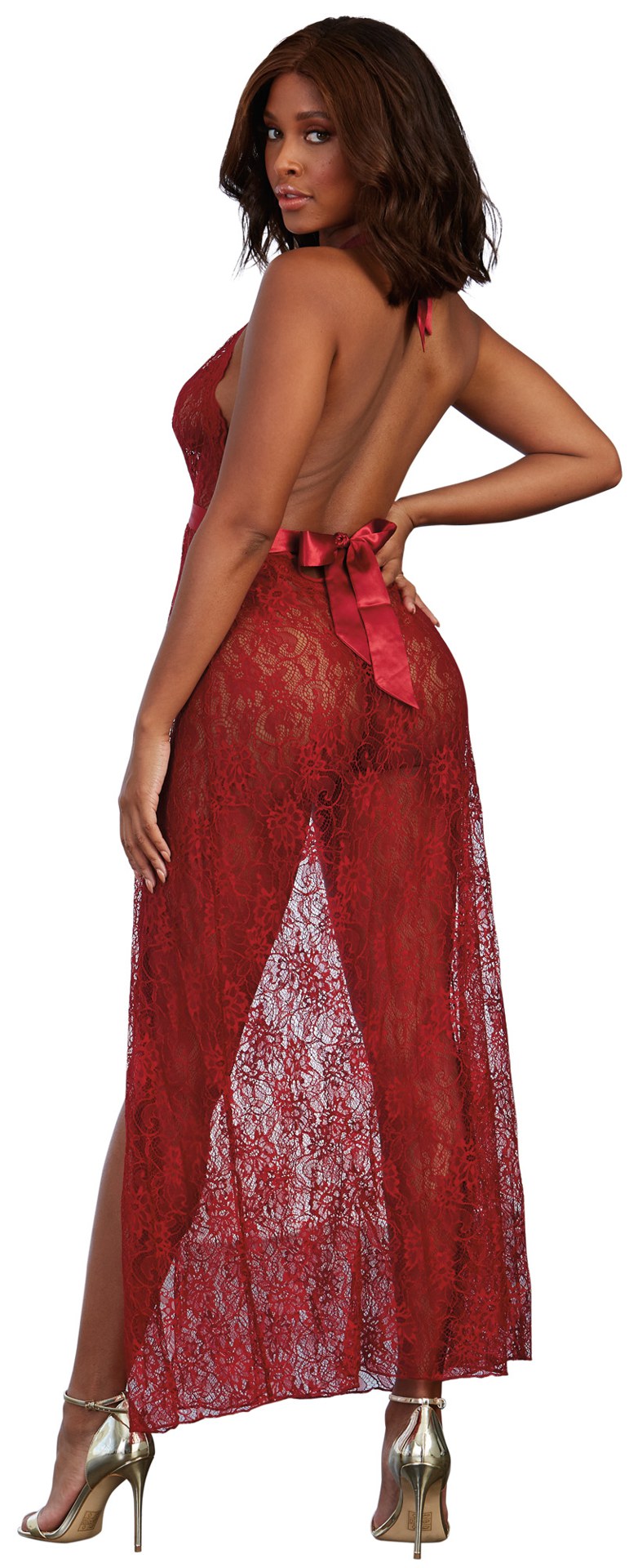 Dreamgirl Gown G-String Set – Medium – Garnet