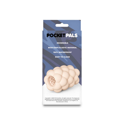 nsnovelties Pocket Pals Bubbles White - Reversible TPE Stroker