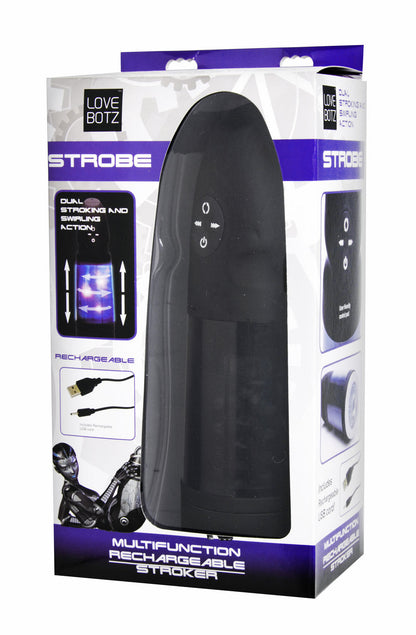 Love Botz Stroke Multifunction Rechargeable Stroker – Black