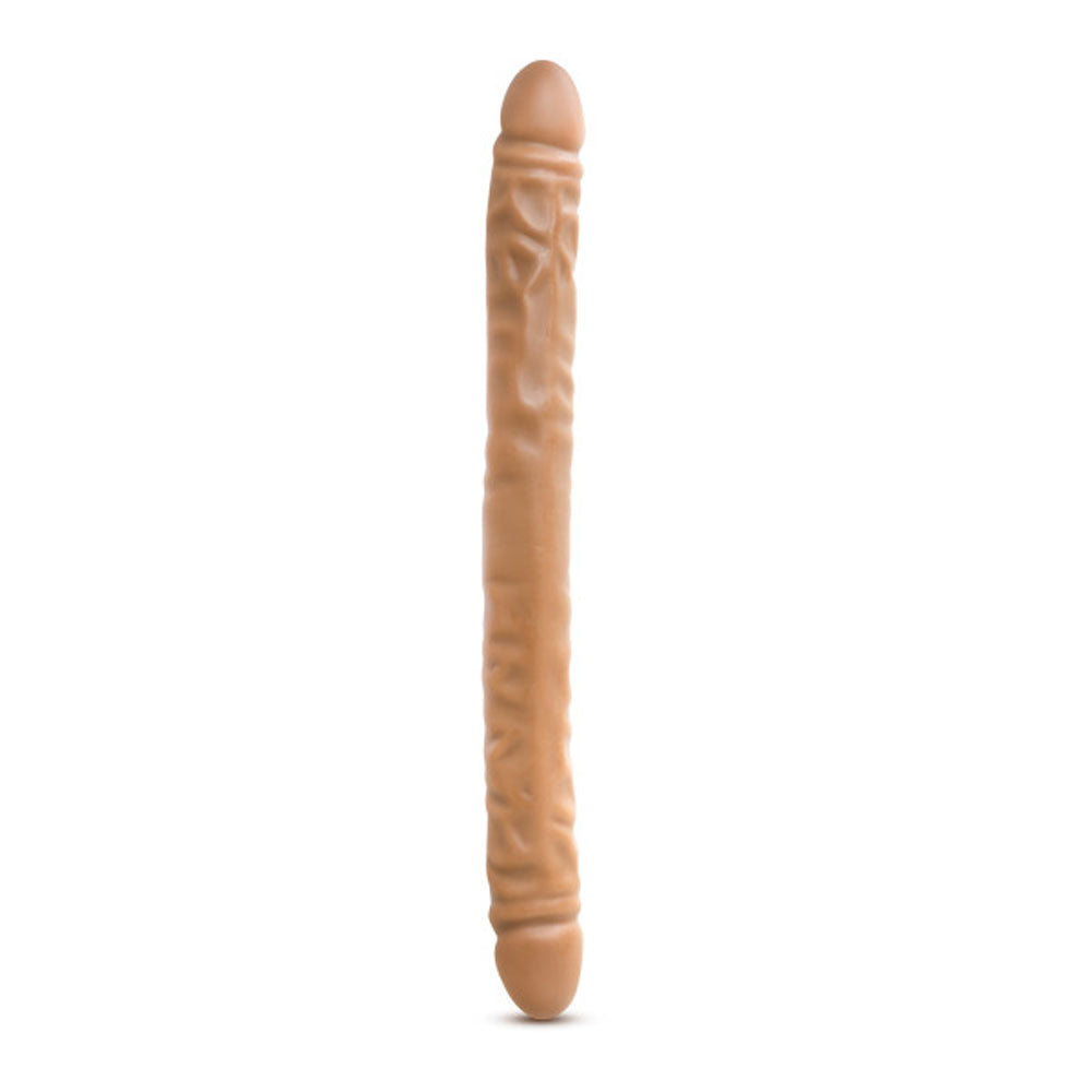 Blush Dr. Skin 18 Inch Double Dildo - Realistic Mocha