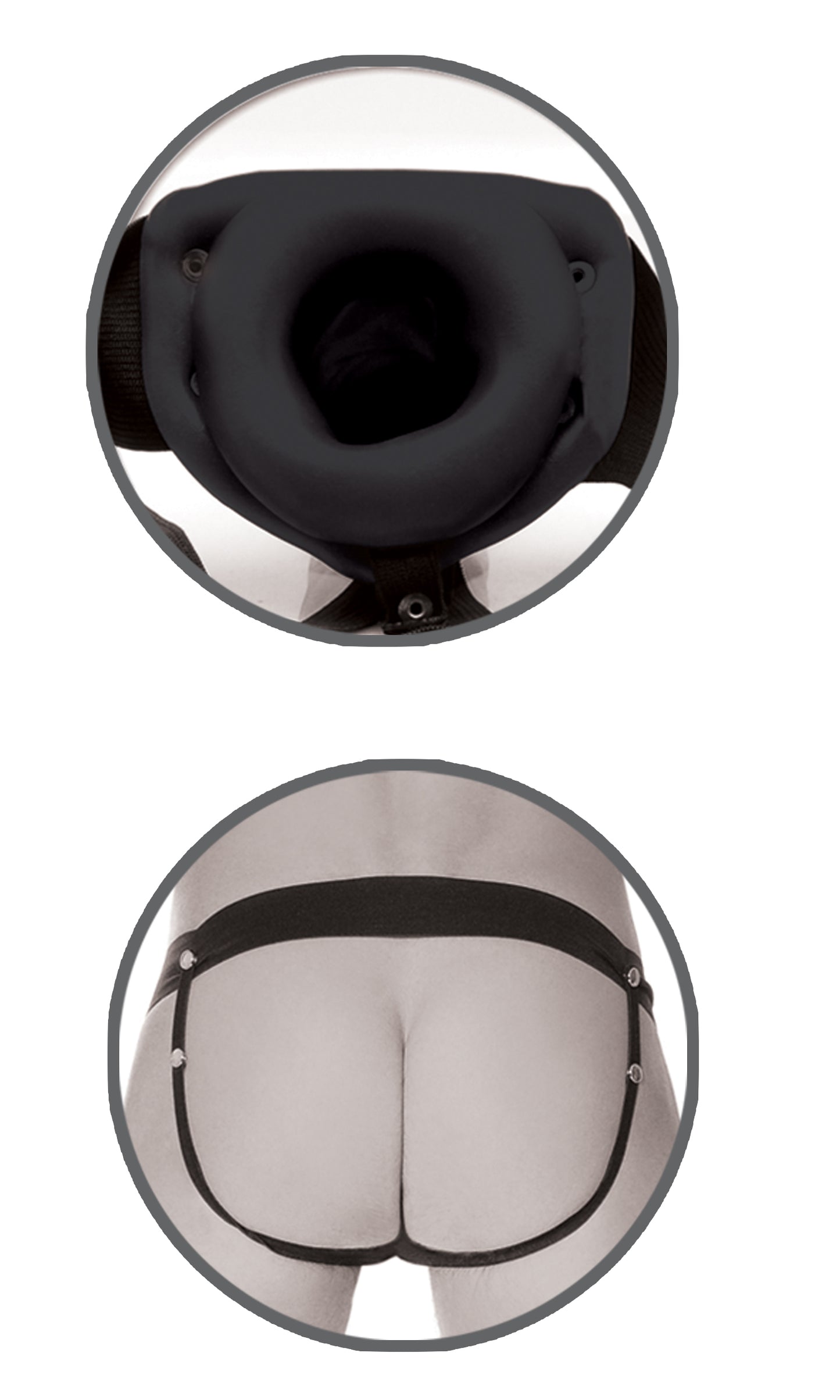 Pipedream Fetish Fantasy Series Limited Edition Hollow Strap-On – Black
