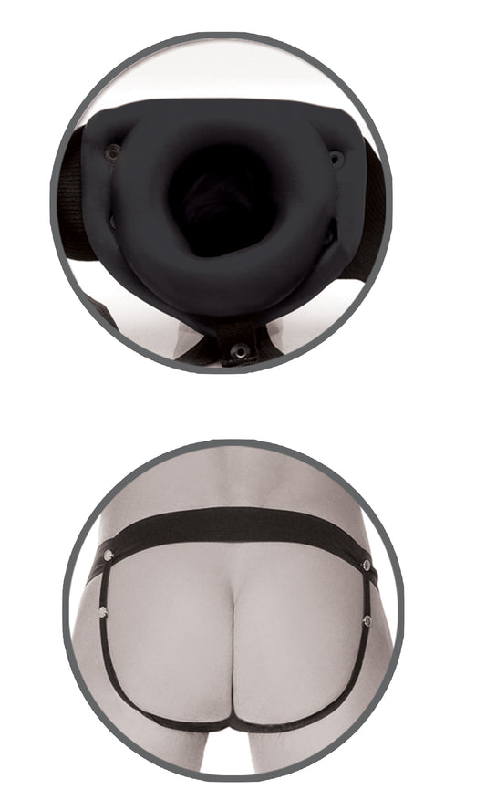 Pipedream Fetish Fantasy Series Limited Edition Hollow Strap-On – Black