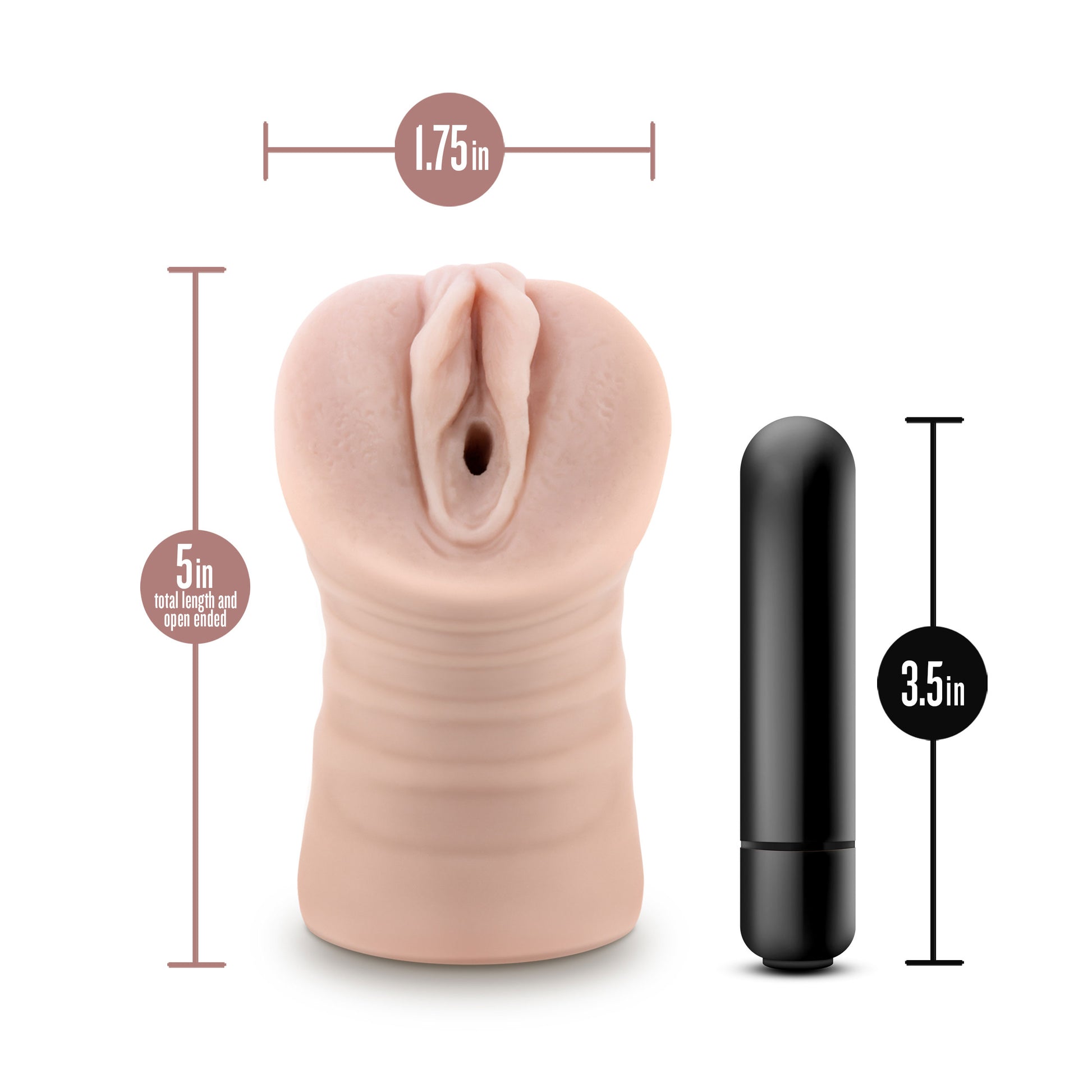 Enlust Ayumi Vibrating Stroker - Beige - Realistic Design