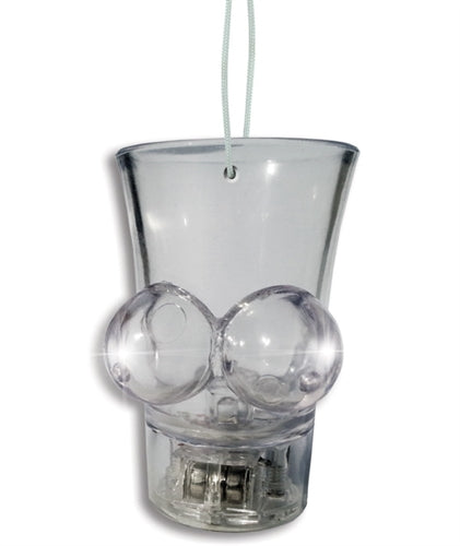 Hott Products Light Boobie Shot Glass – Colorful LED Party Accessory – Clear