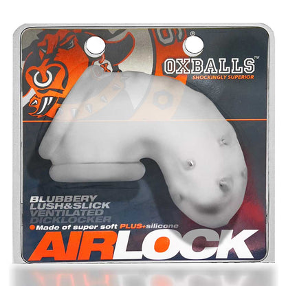 Oxballs Airlock Air-Lite Vented Chastity Device – Clear Ice