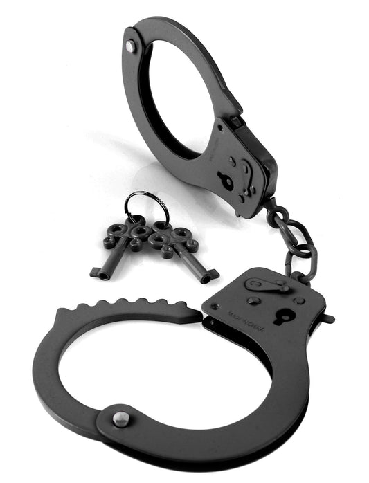 Pipedream Fetish Fantasy Series Designer Metal Handcuffs – Black