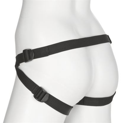 Doc Johnson Vac-U-Lock Platinum Edition Luxe Harness – Adjustable Black Neoprene