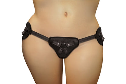 Sportsheets Beginners Strap On - Plus Size - Adjustable Black Harness