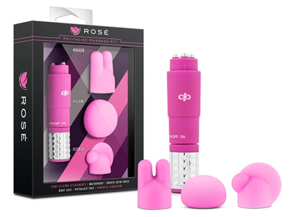 Blush Rose Revitalize Massage Kit - Multi-Function Vibrator - Pink