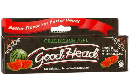 Doc Johnson Good Head Oral Delight Gel - Watermelon Flavor - 4 Oz