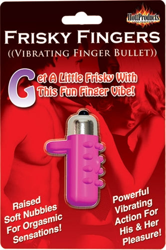 Frisky Fingers Mini Bullet Finger Vibrator - Magenta - Waterproof
