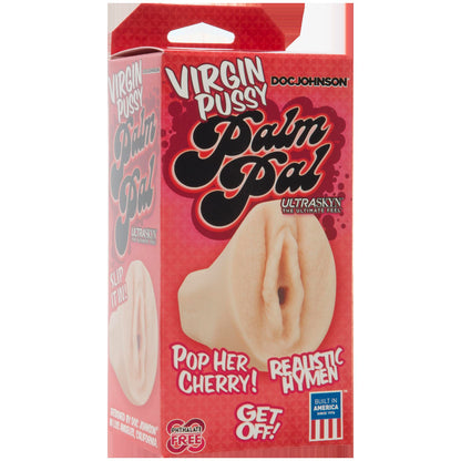 Doc Johnson Virgin Pussy Ultraskyn Palm Pal – Realistic Tight Stroker – Beige
