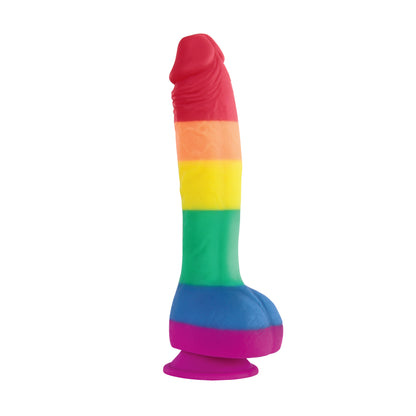 NS Novelties Pride Edition 8 Inch Dong with Suction Cup – Multi Color