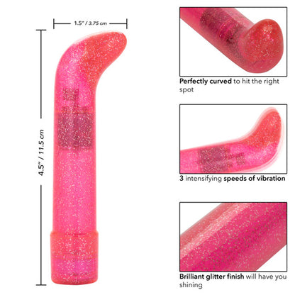 CalExotics Sparkle Mini G-Vibe – Mini G Massager with 3 Vibration Speeds – Pink