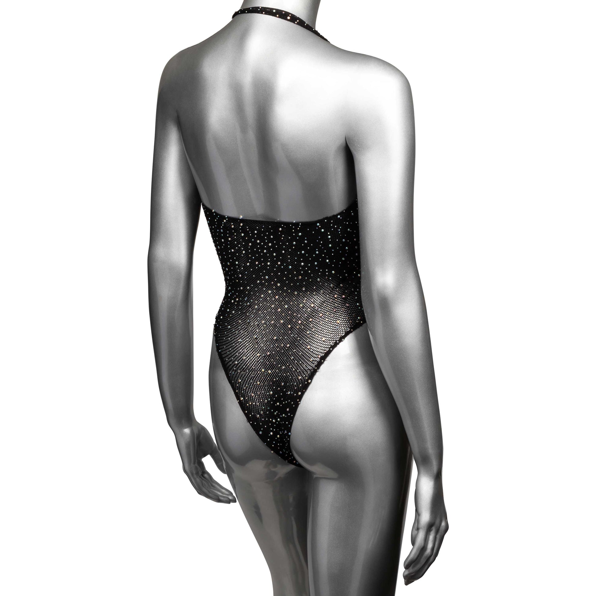CalExotics Radiance Plus Size Deep V Body Suit – Black