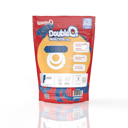 Screaming O Double O Super Powered Vibrating Double Ring - Blueberry