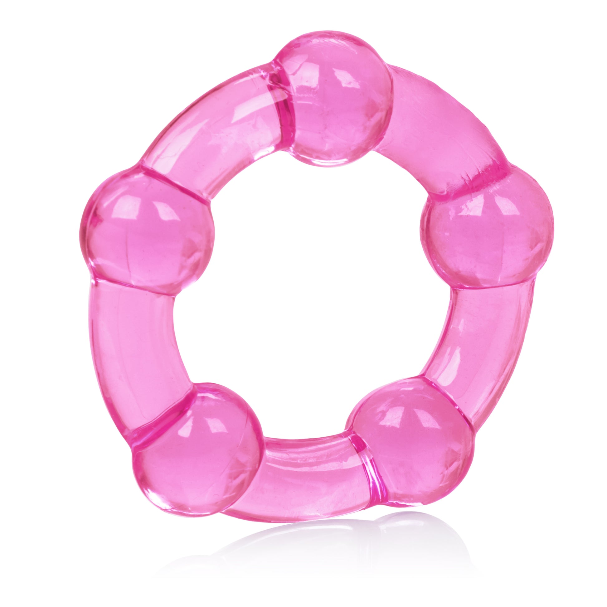 CalExotics Island Rings - Pink Beaded Rings Set with Waterproof Feature