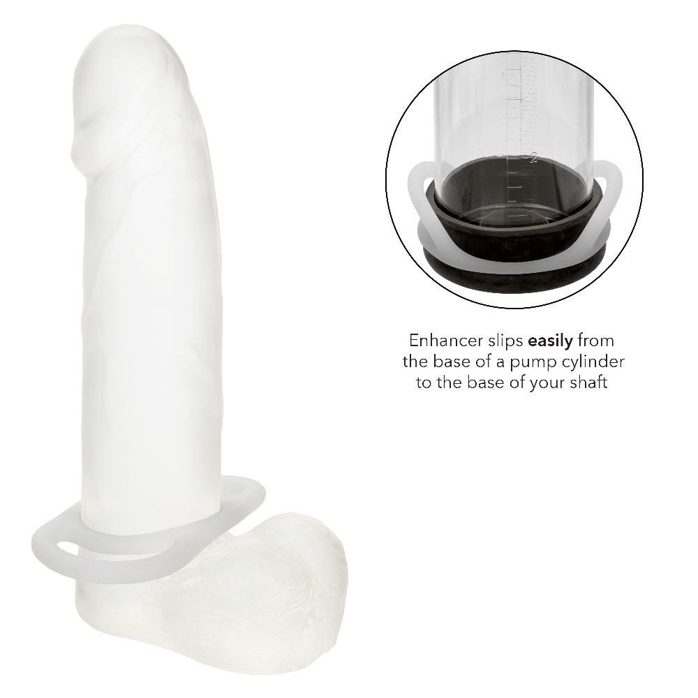 CalExotics Alpha Liquid Silicone Commander Ring – White – Waterproof