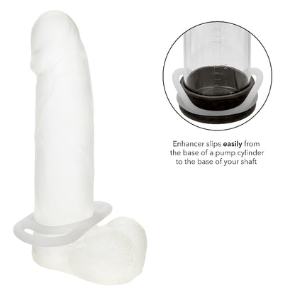 CalExotics Alpha Liquid Silicone Commander Ring – White – Waterproof