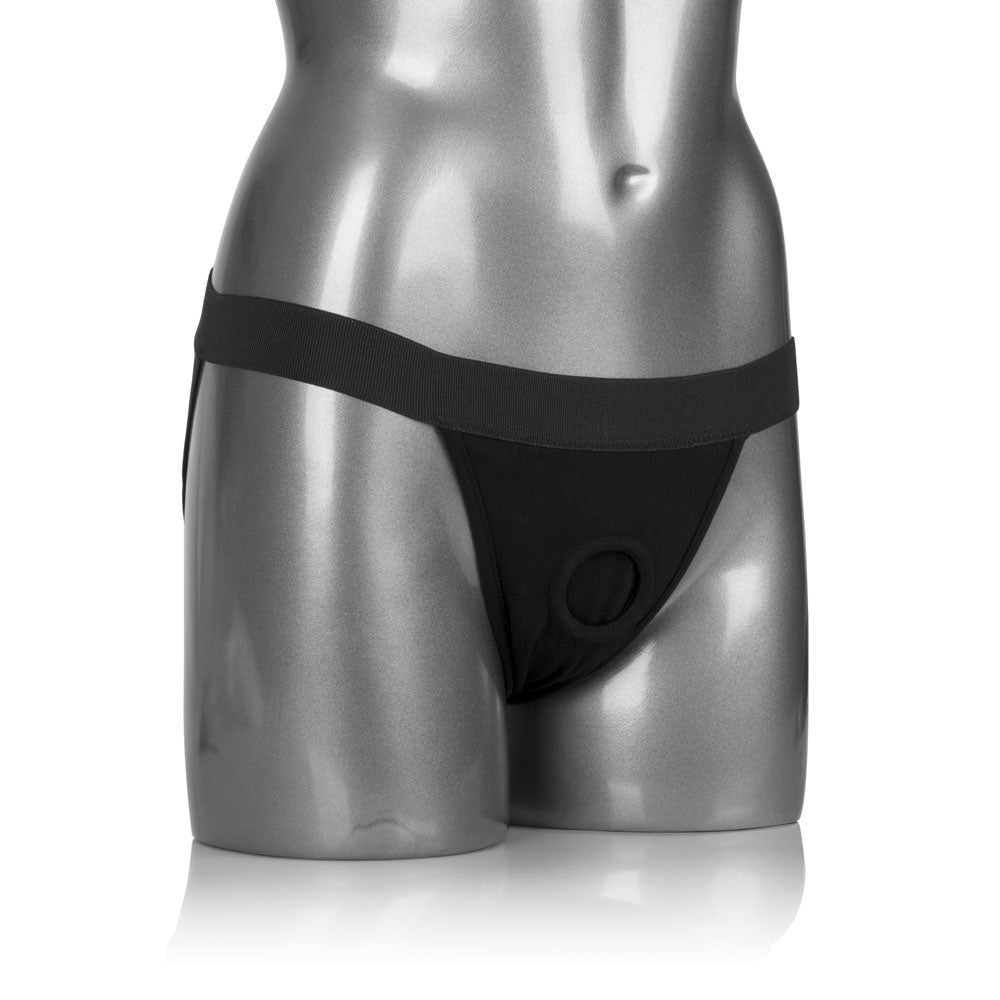 Packer Gear Jock Strap XL/2XL - Black - Ultra-Soft Harness with Internal Probe Straps
