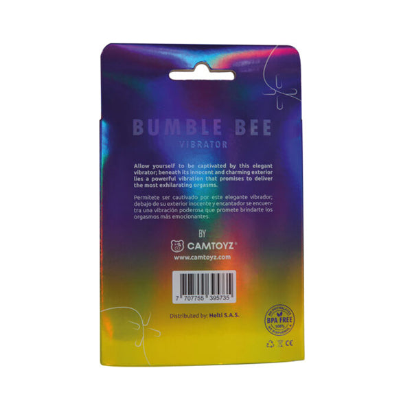 Camtoyz Bumble Bee Lolly Vibrator – Yellow – Multi-Function with Pulsating Vibrations