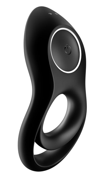 Satisfyer Legendary Duo Cock Ring with Clitoral Stimulator – Black