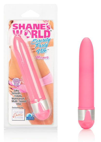 CalExotics Shanes Worlds Sorority Party Vibe Nooner – Pink – Multi-Speed Waterproof Massager