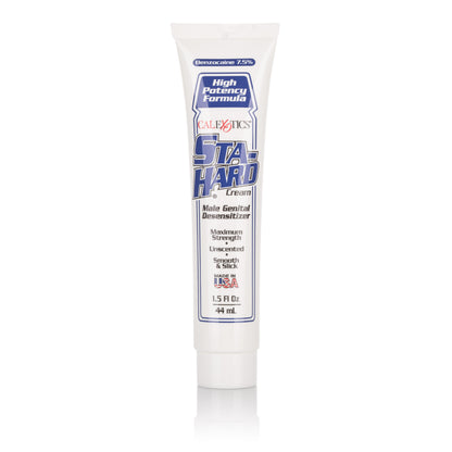 CalExotics Sta-Hard Cream - Desensitizing Formula with 7.5% Benzocaine - 2 Fl. Oz.