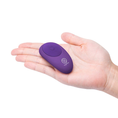 Together Couples Toy Remote-Controlled Dual Ended Rabbit Vibrator - Purple