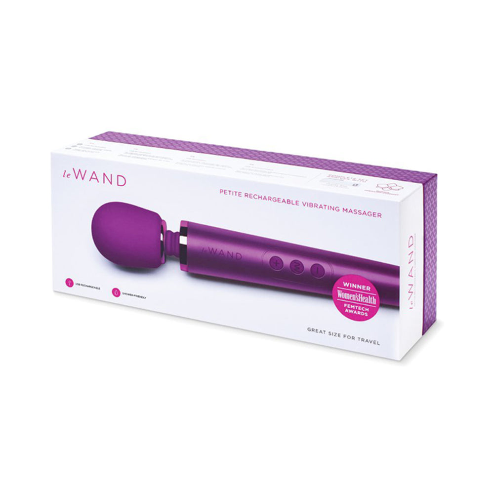 Le Wand Petite Rechargeable Massager - Dark Cherry
