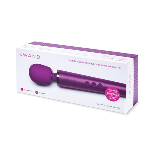 Le Wand Petite Rechargeable Massager - Dark Cherry