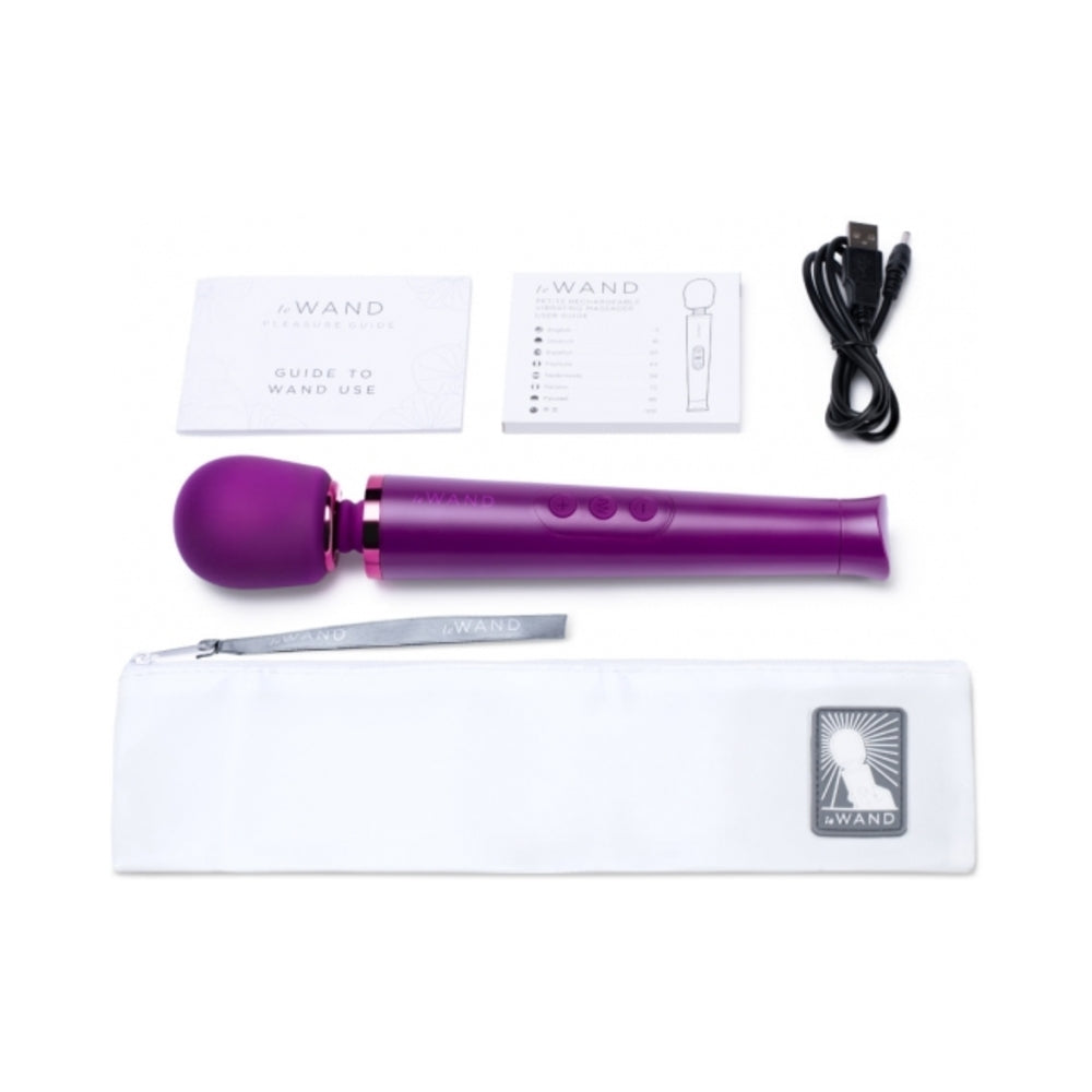 Le Wand Petite Rechargeable Massager - Dark Cherry