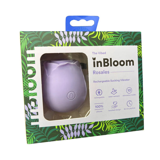 inBloom Rosales Sucking Vibrator – Lavender – 10 Functions