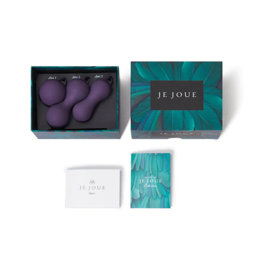 Je Joue Ami 3-Piece Silicone Kegel Set - Purple - Pelvic Fitness Trainer