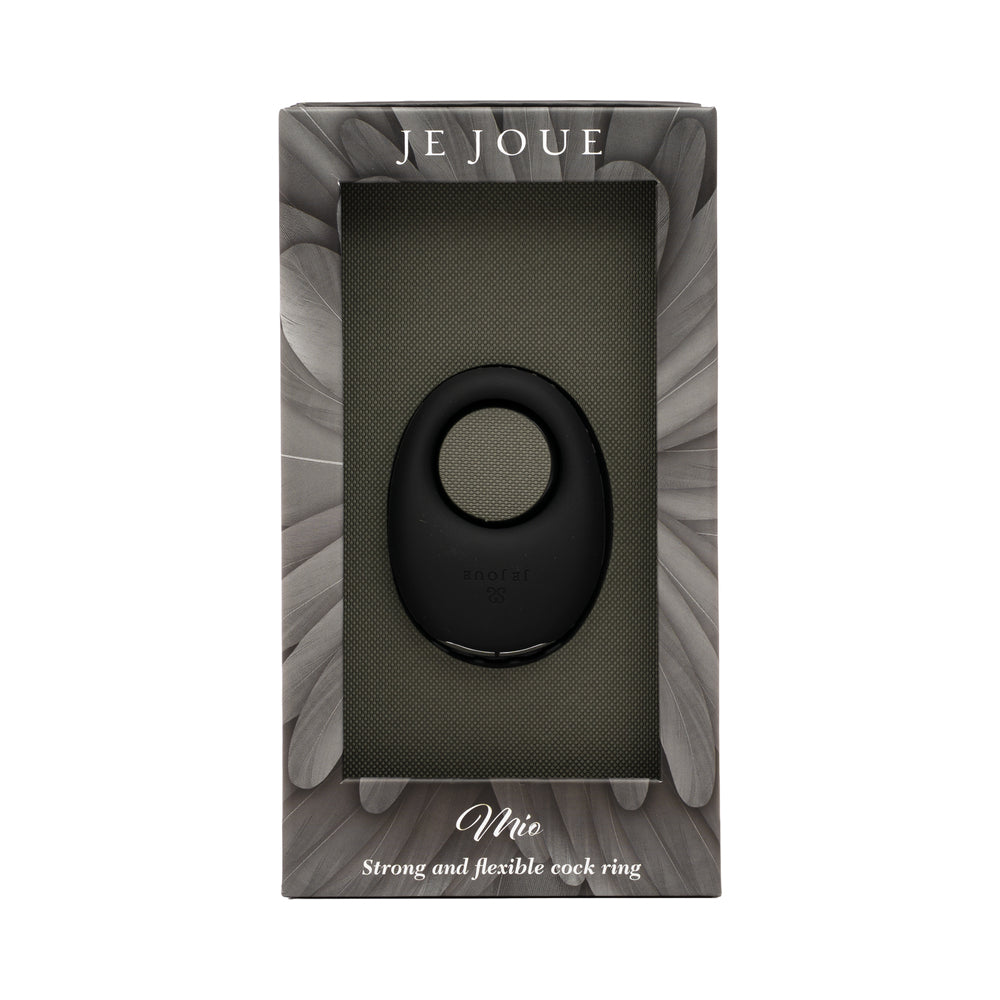 Je Joue Mio Rechargeable Vibrating Silicone Cock Ring – Black