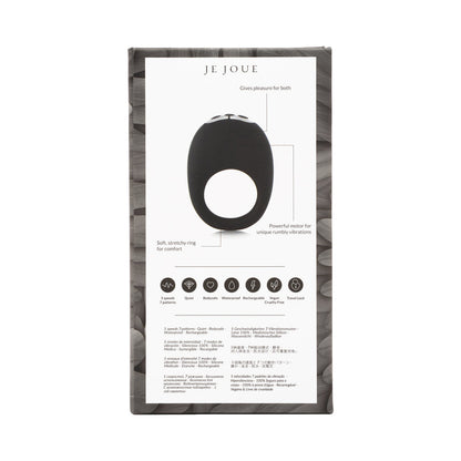 Je Joue Mio Rechargeable Vibrating Silicone Cock Ring – Black