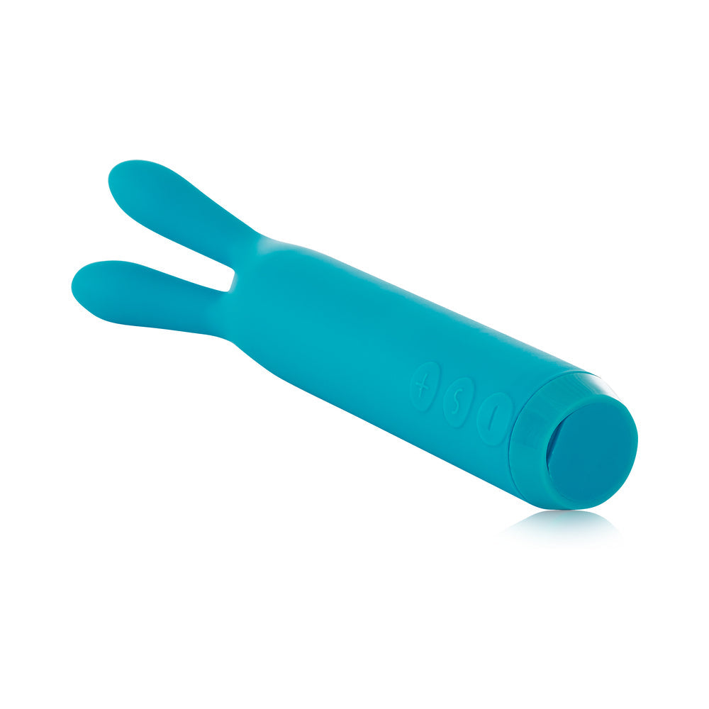 Je Joue Rabbit Bullet Vibrator – Rechargeable Silicone Teal with Rumbly Vibrations