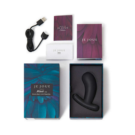 Je Joue Nuo V.2 App-Compatible Anal Plug – Black, Dual-Motor, Waterproof