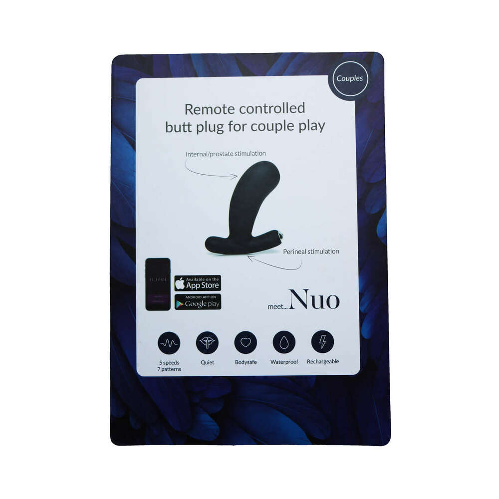 Je Joue Nuo V.2 App-Compatible Anal Plug – Black, Dual-Motor, Waterproof