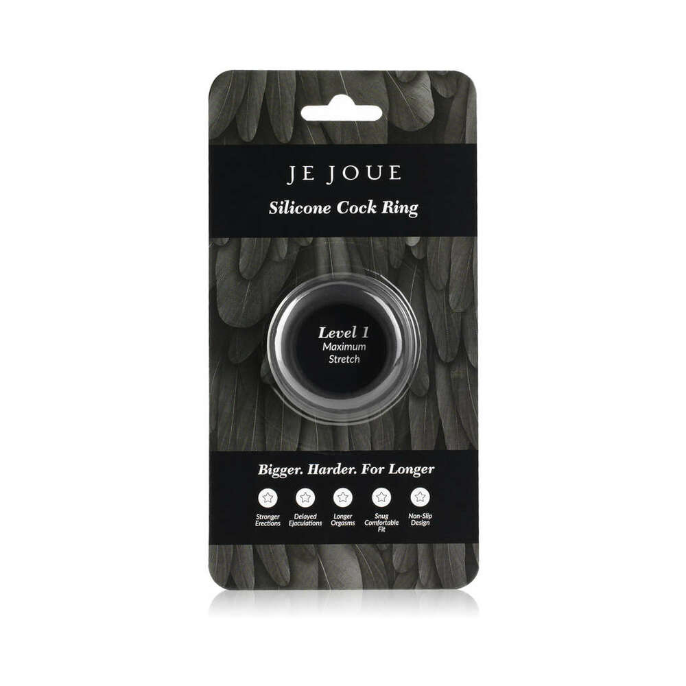 Je Joue Silicone Ring Maximum Stretch Cock Ring – Black