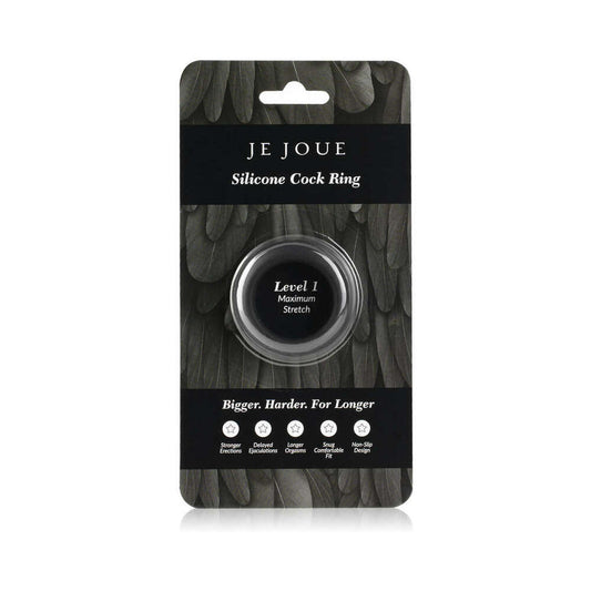 Je Joue Silicone Ring Maximum Stretch Cock Ring – Black