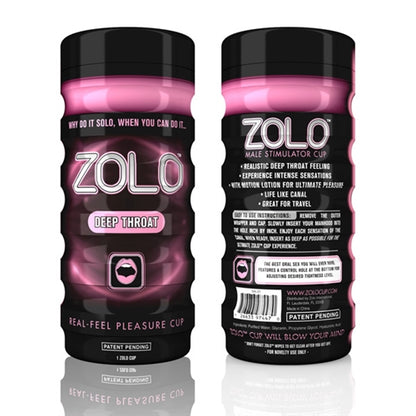 XGEN Deep Throat Zolo Cup – Oral Pleasure Replicator – Pink