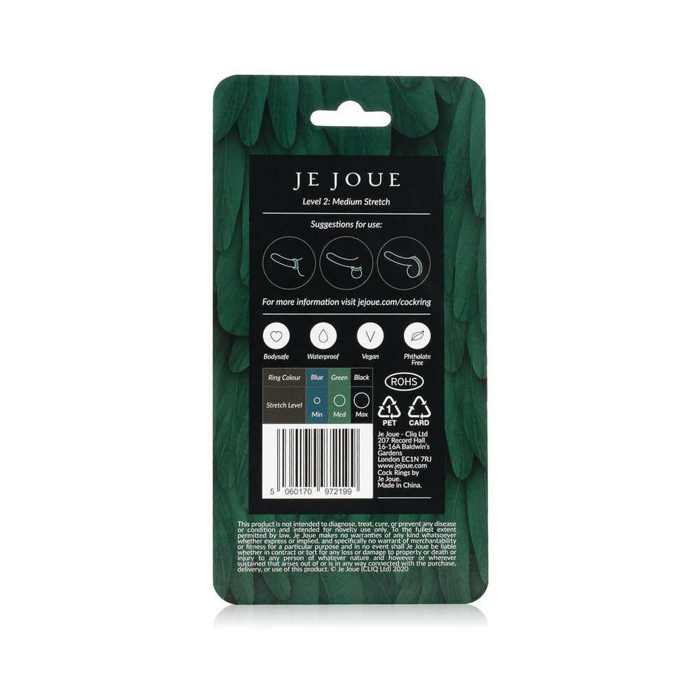 Je Joue Medium Stretch Silicone Cock Ring – Green