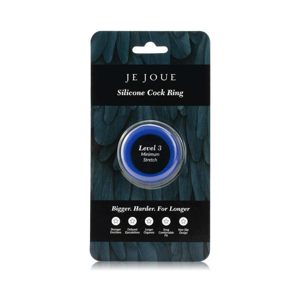 Je Joue Silicone Ring Minimum Stretch Cock Ring - Blue