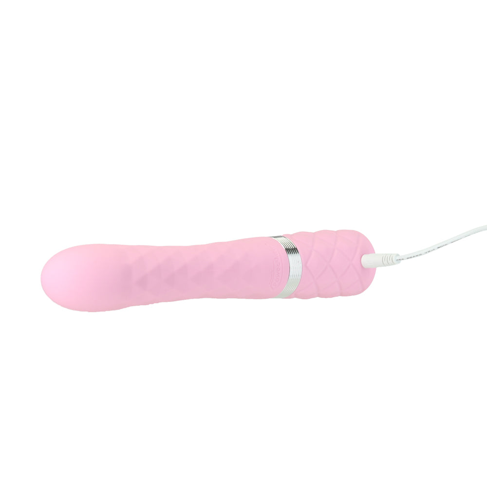 Pillow Talk Lively Dual Stimulator – Light Pink, Dual-Motor Vibrator with Rotating Shaft