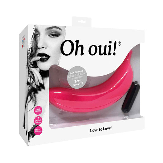 Love to Love Oh Oui Silicone Banana Vibrator – Pink