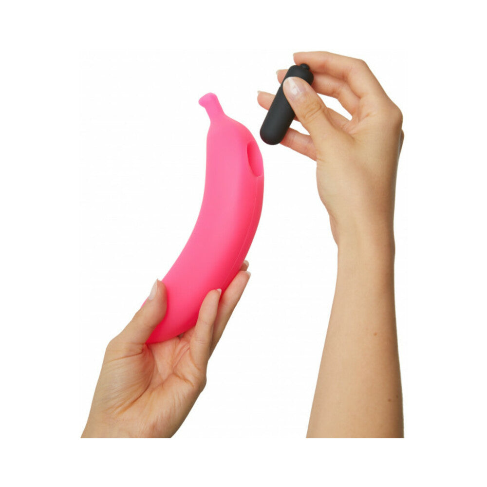 Love to Love Oh Oui Silicone Banana Vibrator – Pink