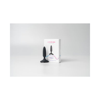 Lovense Hush 2 Bluetooth Remote-Controlled Vibrating Butt Plug - Black