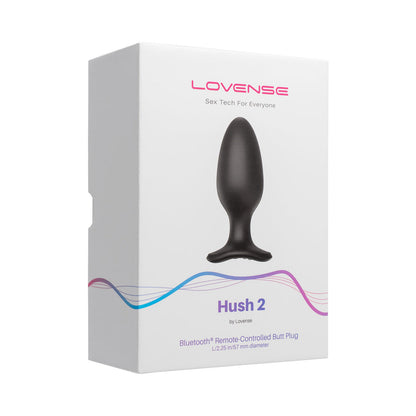 Lovense Hush 2 Bluetooth Remote-Controlled Vibrating Butt Plug – Black