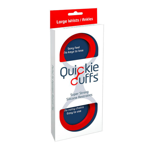 Creative Conceptions Quickie Cuffs Large Silicone Restraints – Red